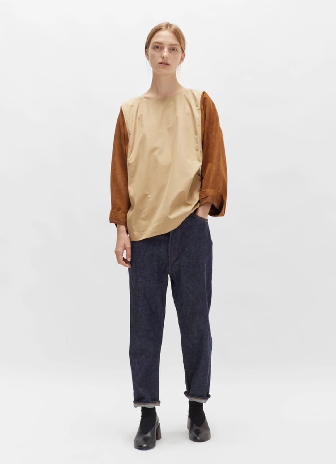 Sofie dHoore소피드후레 스웨이드소매 탑 상품이미지1