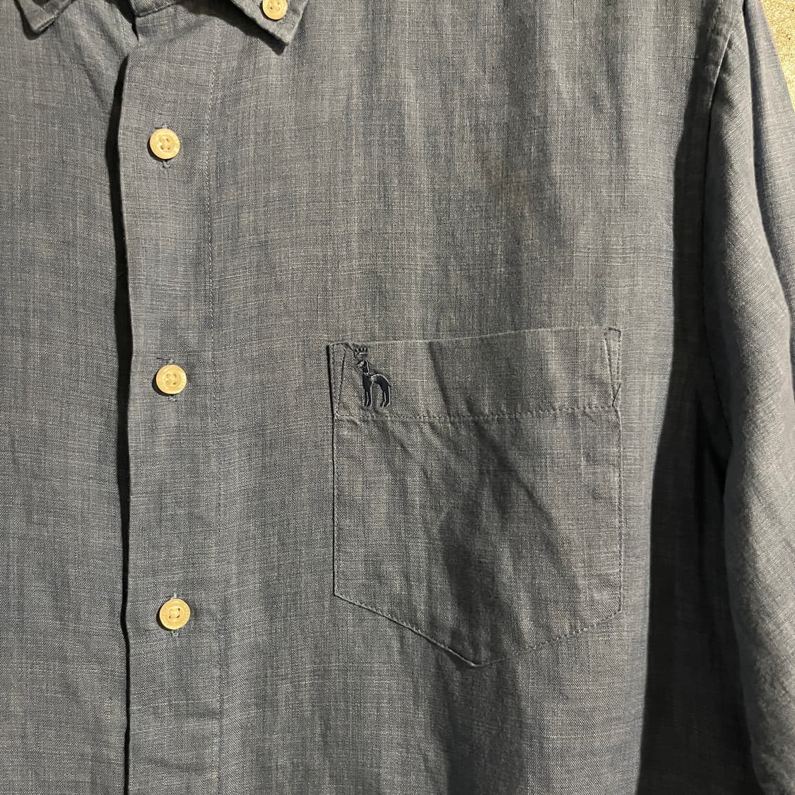 헤지스 린넨 솔리드셔츠 상품이미지2