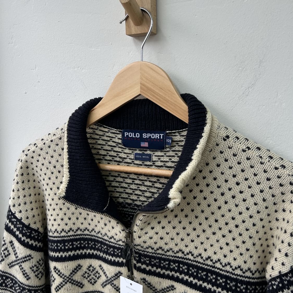 15899 - 폴로 랄프로렌 노르딕 반집업 울 니트 (울 100%)  상품이미지3