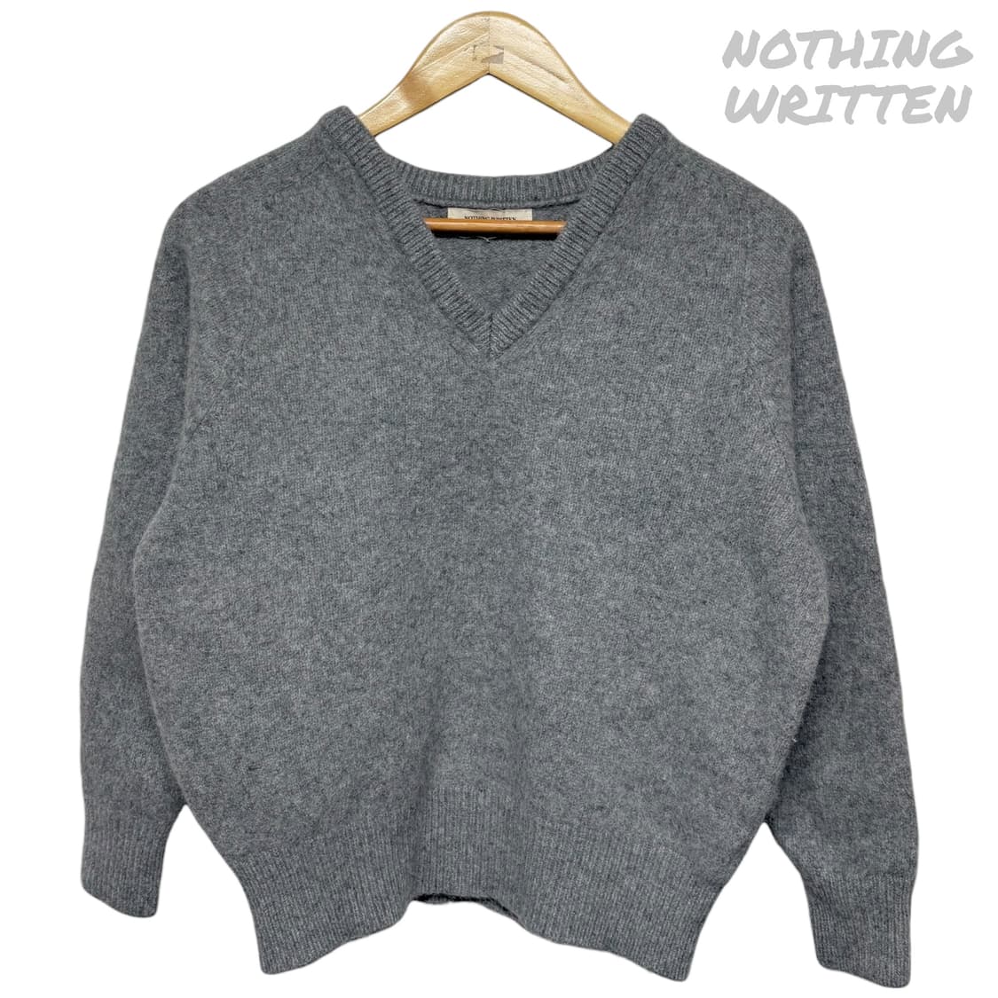 3761 낫띵리튼 그레이 울 알파카 니트 상품이미지1