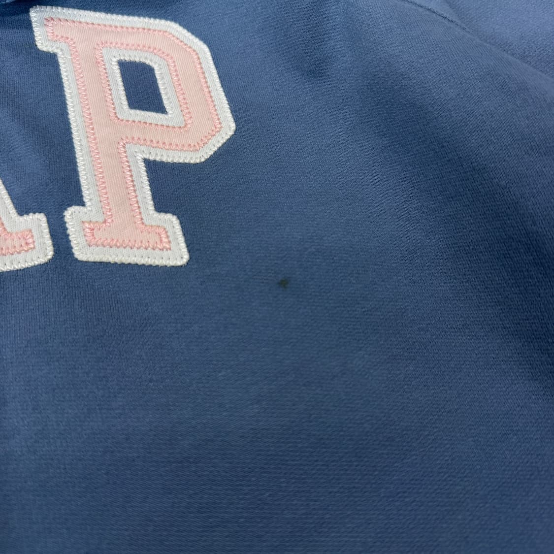 갭 Y2K 빅로고 하늘 핑크 배색 후드집업 상품이미지4