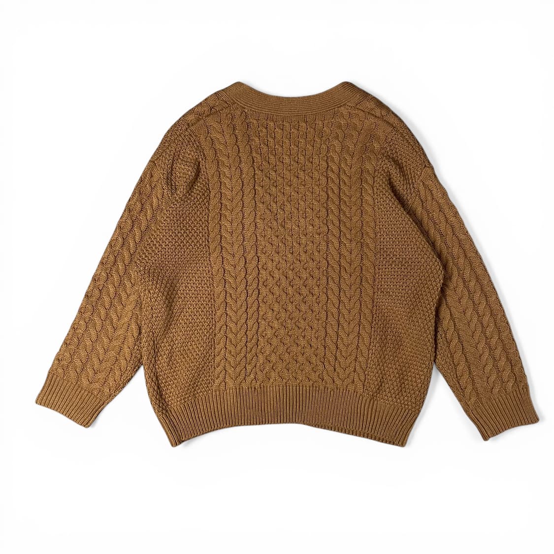 에이치커넥트 브라운 케이블 니트 가디건 상품이미지2