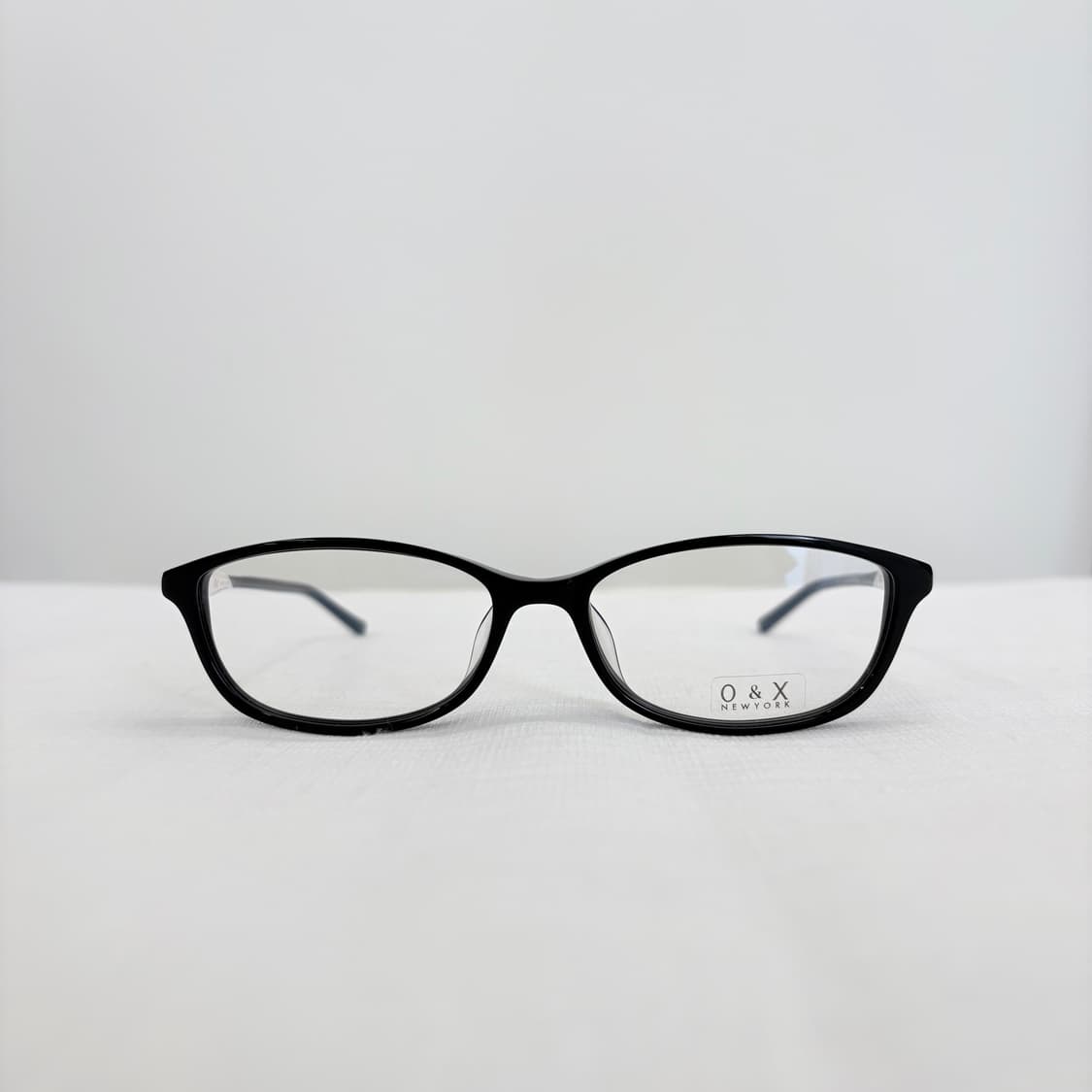 O&X Newyork 블랙 큐빅 빈티지 뿔테 상품이미지1