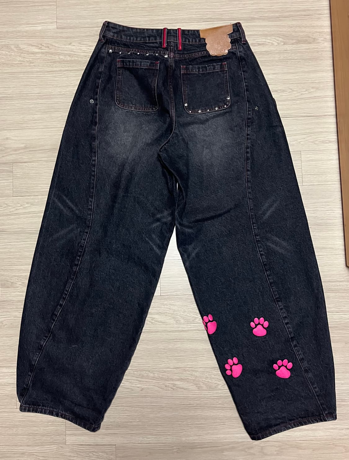 엑스톤즈 우먼 미야옹 핫픽스 데님 (블랙) 상품이미지3