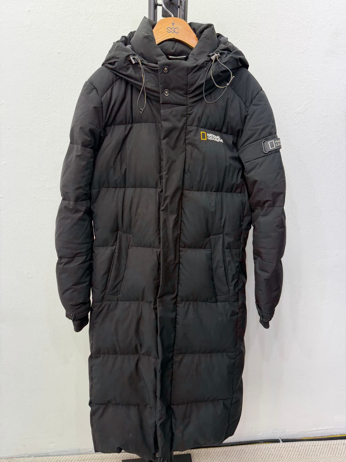 정품) 내셔널지오그래픽 블랙 롱패딩 S 상품이미지1
