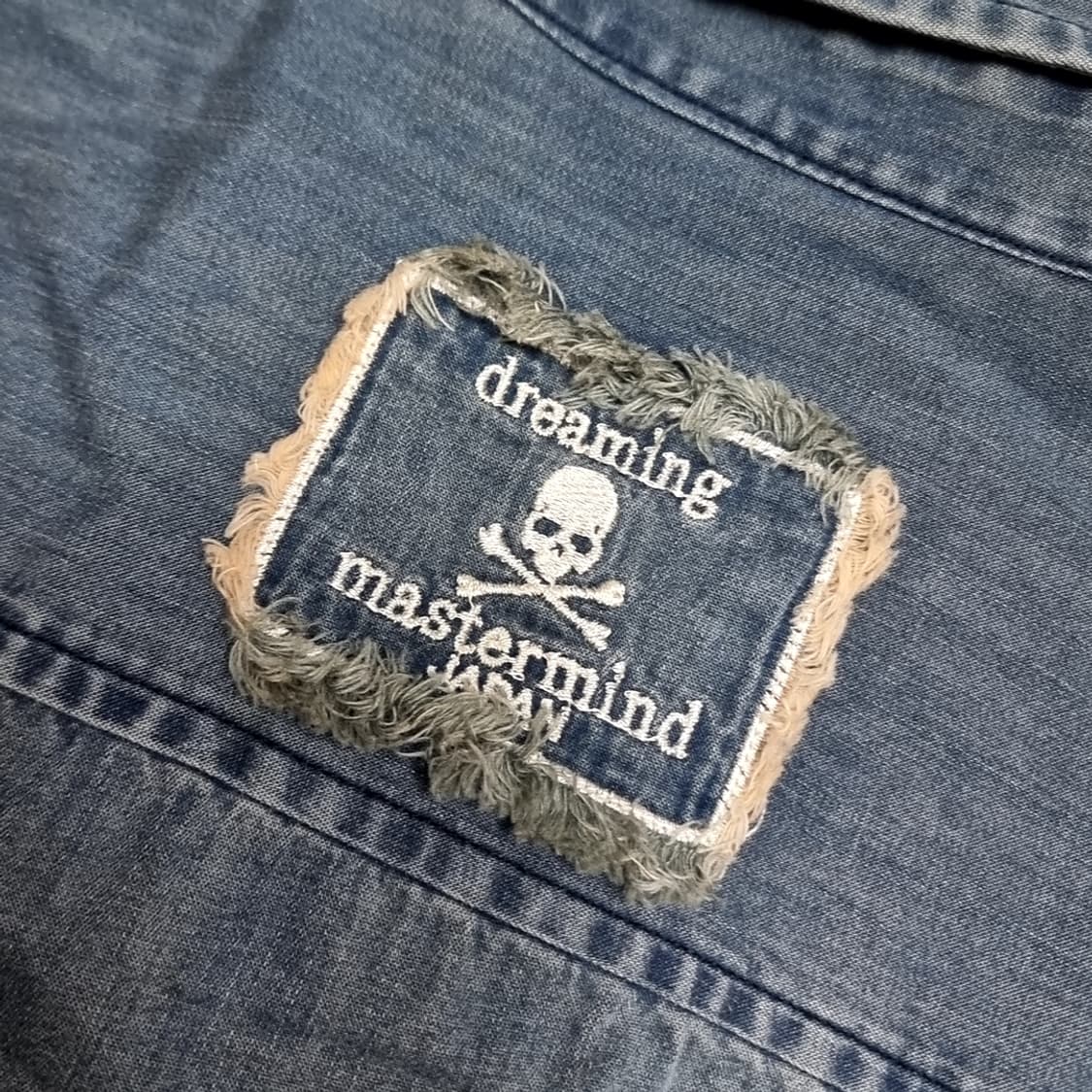 마스터마인드 제펜 데님 배색 셔츠 남방 긴팔(95) 상품이미지6