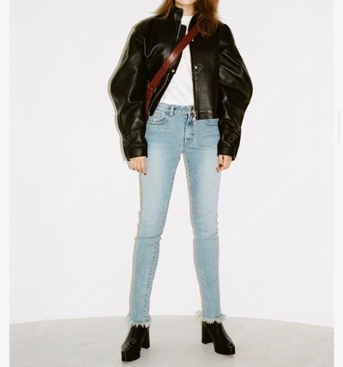 100% 램스킨 마뗑킴 벌룬 레더 자켓 상품이미지2