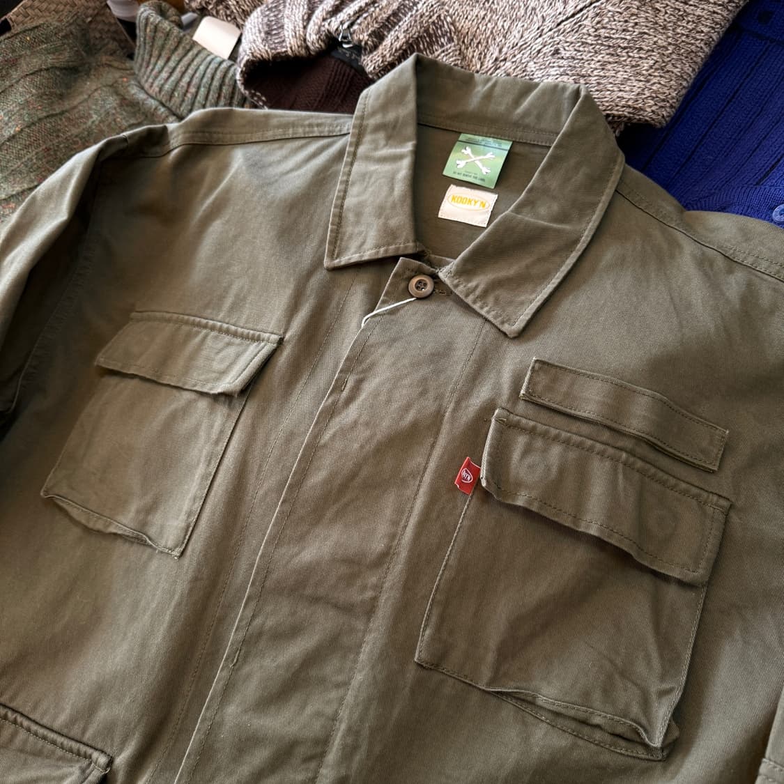 KOOKYN 일본 스트릿 브랜드 크롭 정글 퍼티그 자켓 밀리터리 자켓 상품이미지3