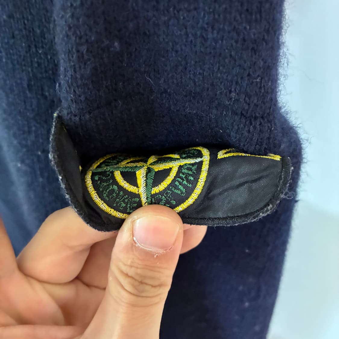 스톤 아일랜드 반집업 울 니트 상품이미지5