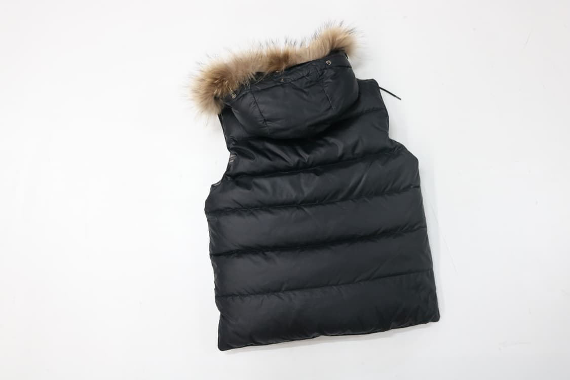 Men's Bigi 맨즈비기 빈티지 리버시블 라쿤퍼 덕다운 베스트 M 상품이미지5