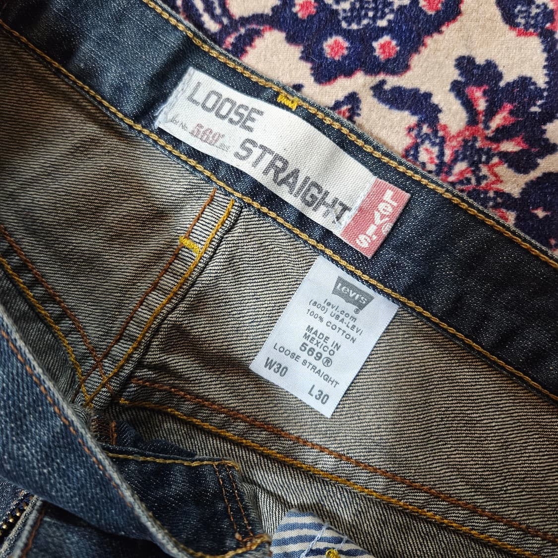 리바이스(Levis) 00's No.569 루즈 스트레이트 데님 팬츠 상품이미지7