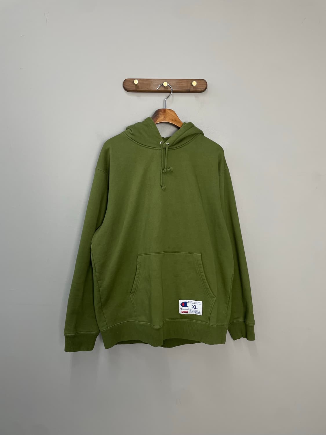 슈프림X챔피온 그린 후드 스웻셔츠 H2181 상품이미지2