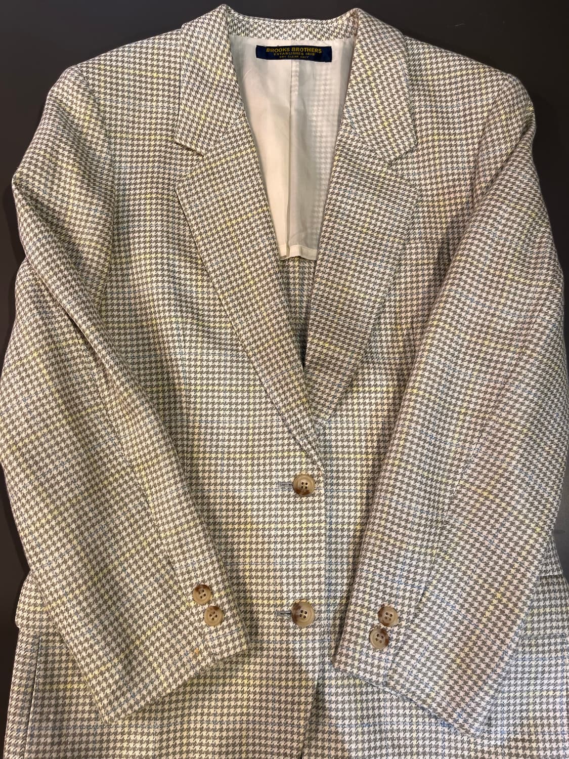 브룩스 브라더스 린넨 하운드투스 블레이저 (일본제) 상품이미지4