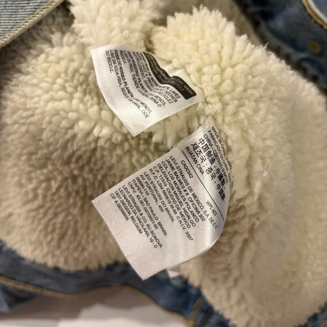 [XL] 리바이스 데님 트러커 자켓 쉐르파 청자켓 D258 상품이미지7