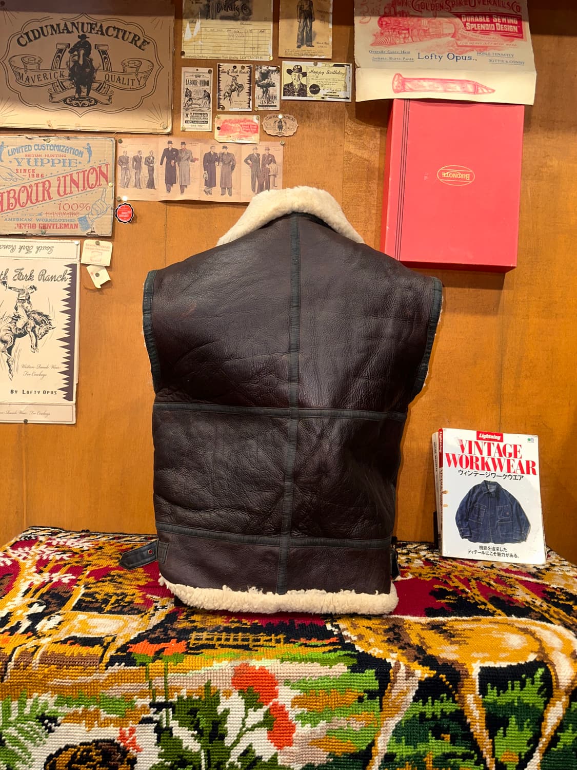 ( XL ) B3무스탕 워크웨어 아메카지 빈티지가죽자켓 빈티지무스탕 상품이미지3