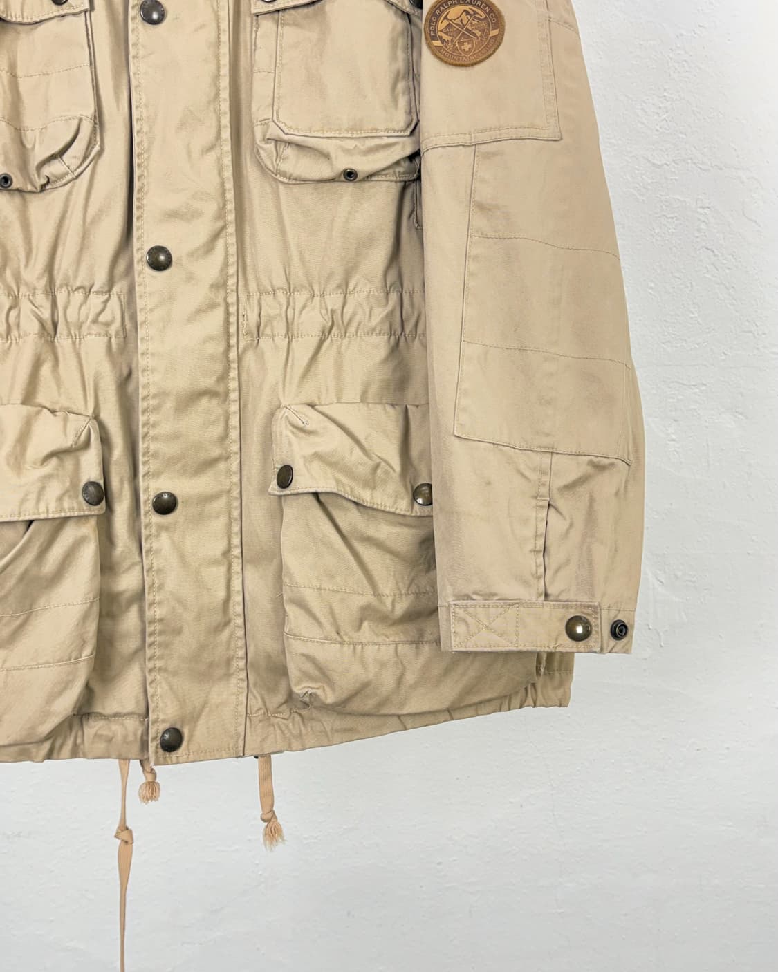 폴로 랄프로렌 베이지 캔버스 후드 유틸리티 멀티 필드 자켓 상품이미지5