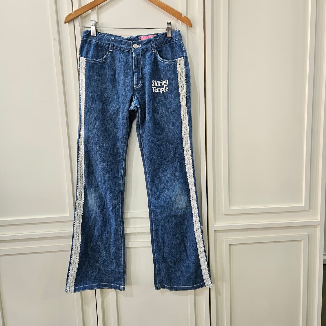 셜리템플 레이스 데님 팬츠 상품이미지1