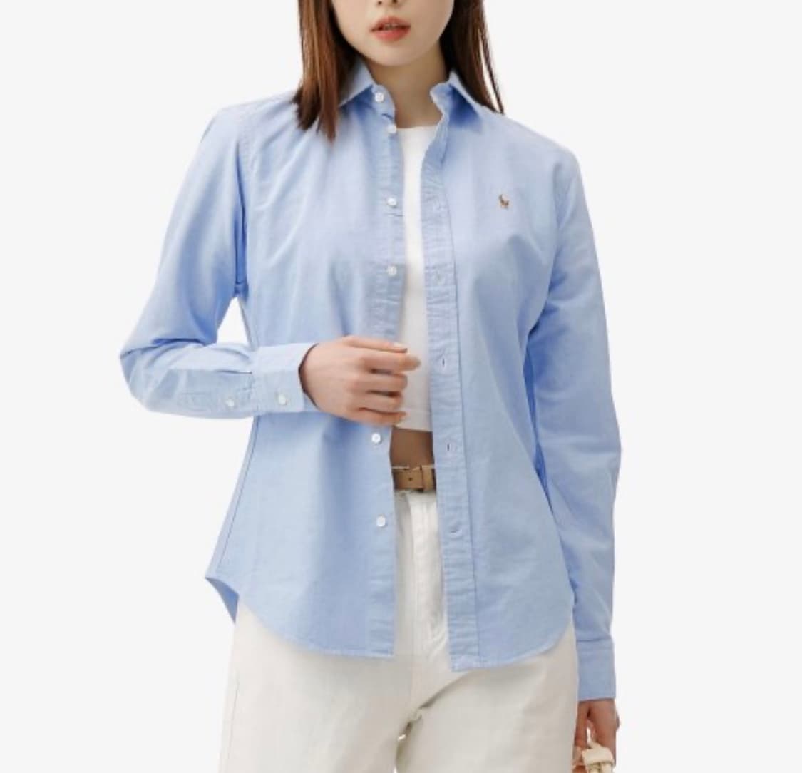 [S] Polo 폴로 랄프로렌 우먼즈 슬림핏 옥스퍼드 셔츠 상품이미지4
