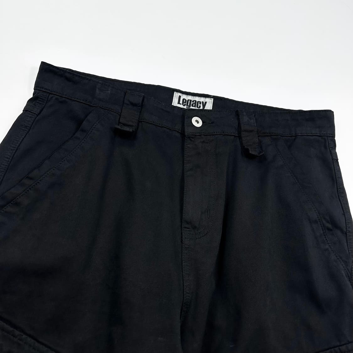 34 VTG 빈티지 와이드 패러슈트 카고팬츠 블랙 상품이미지3