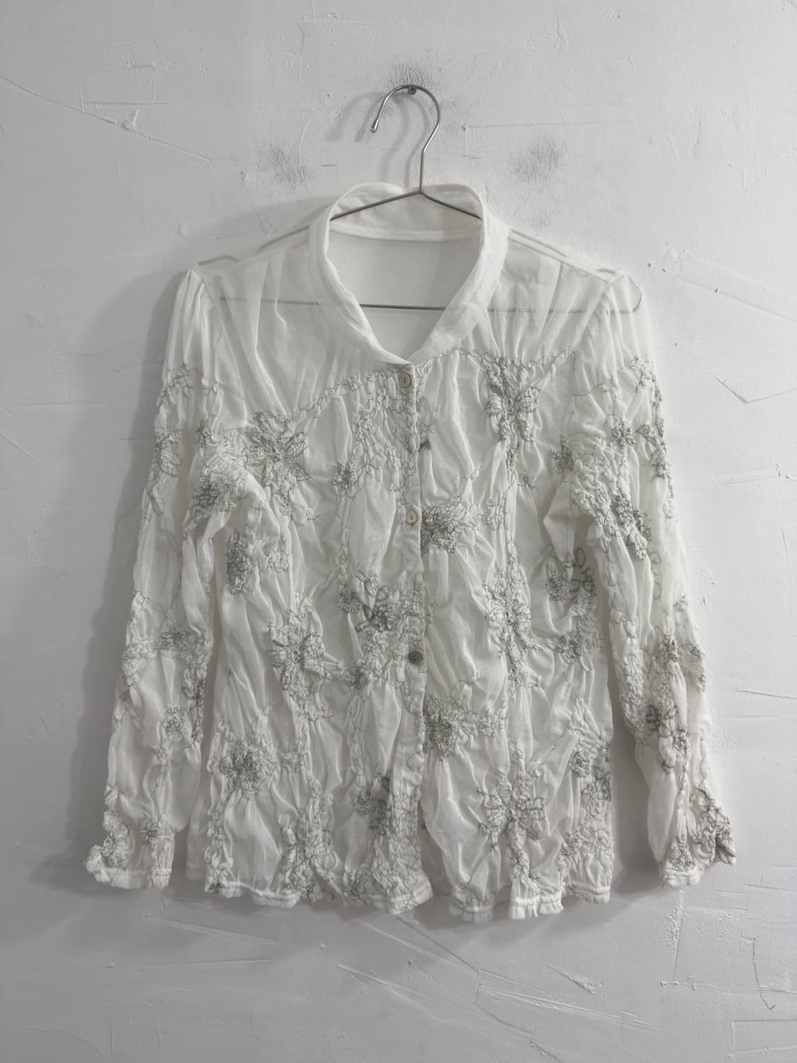 design seethrough blouse 상품이미지1