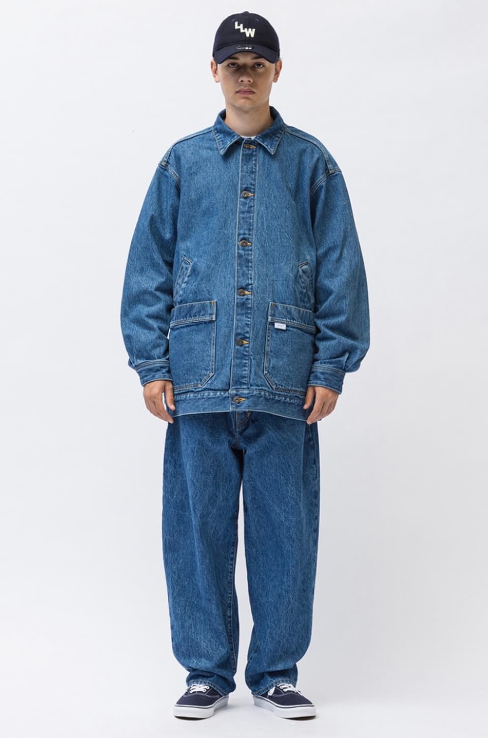 새상품 / 더블탭스 블루 스트레이트 데님 상품이미지1