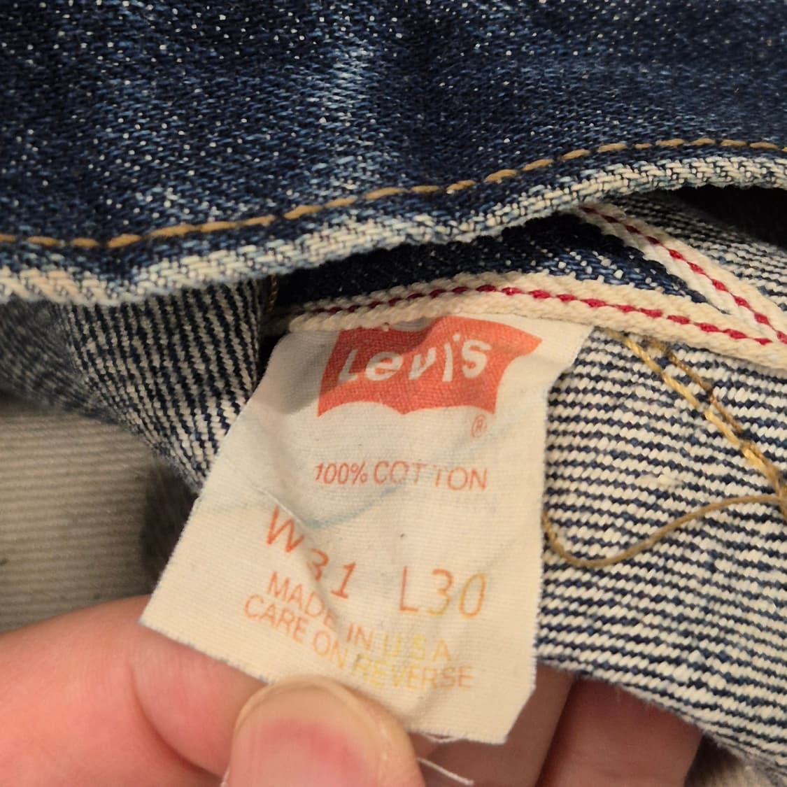 리바이스 501XX 셀비지 데님 팬츠 31 상품이미지6