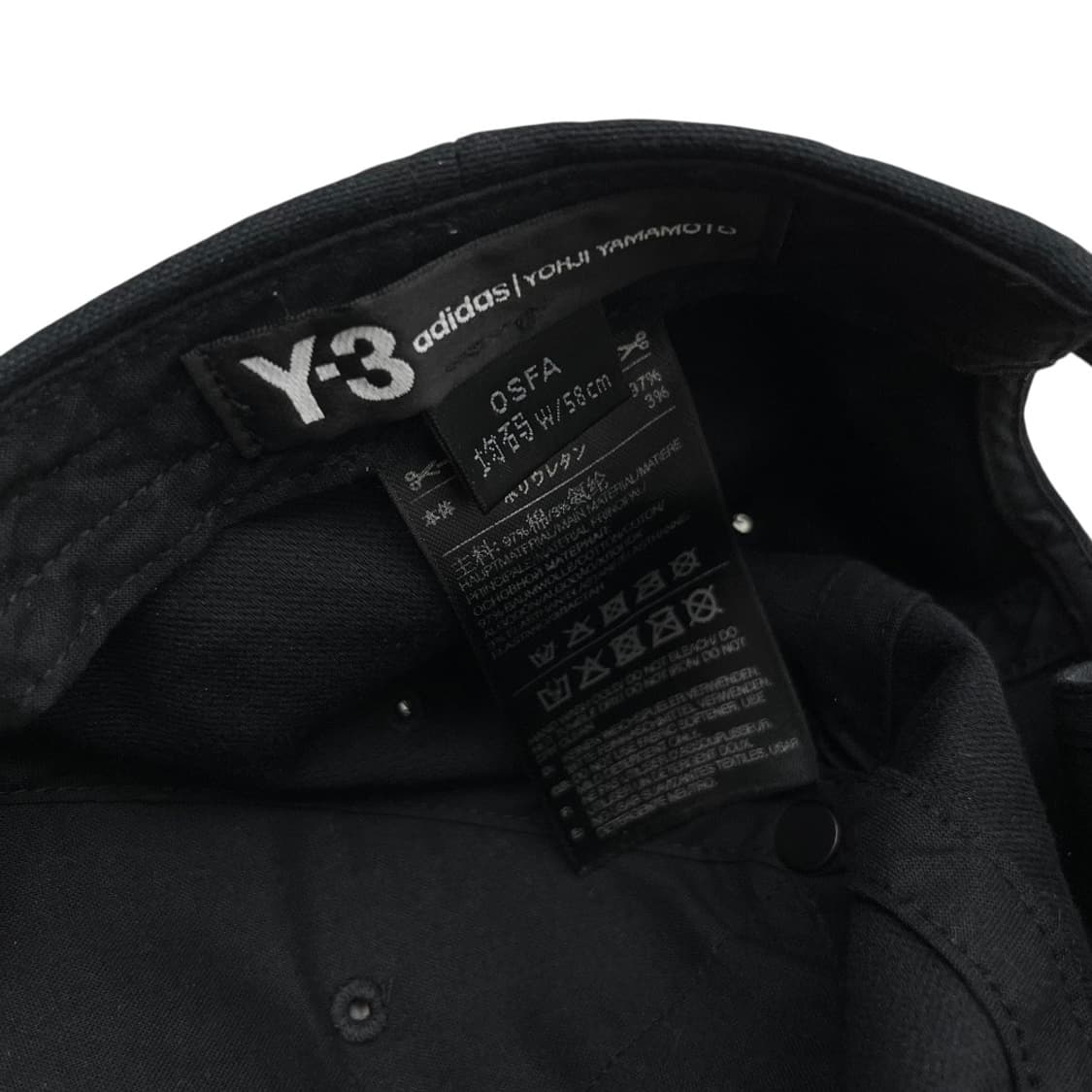 Y-3 블랙 볼캡 상품이미지8