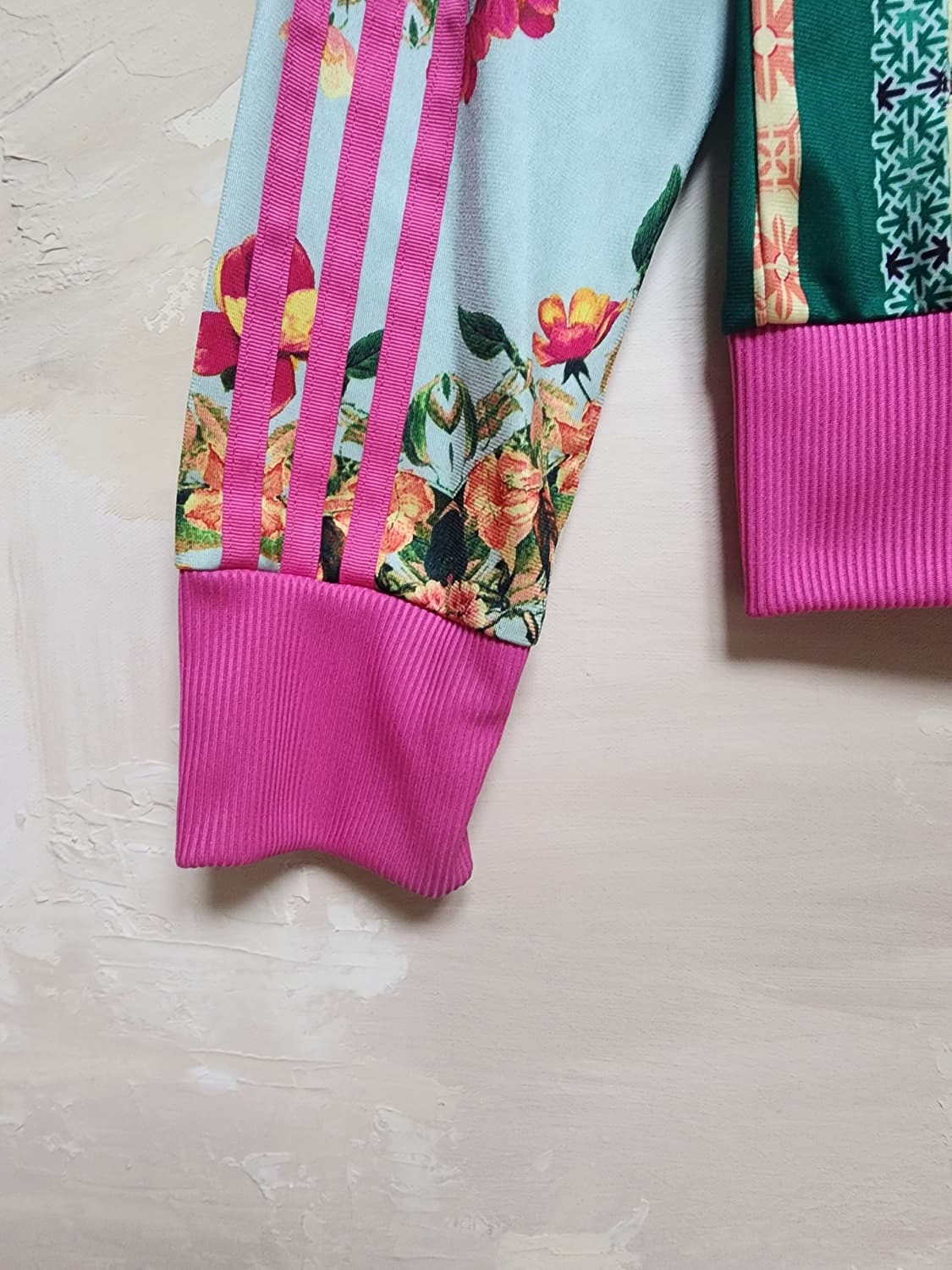 아디다스 플라워패턴 져지 집업 자켓 100 상품이미지5