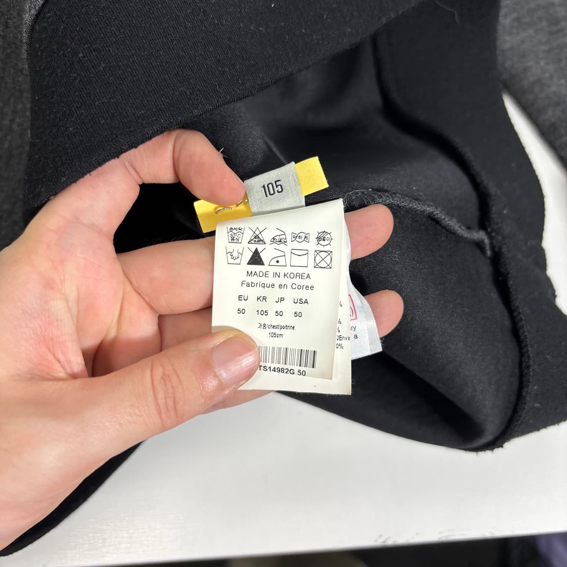 100-105 솔리드옴므 차콜 그래픽 네오프렌 맨투맨 상품이미지6