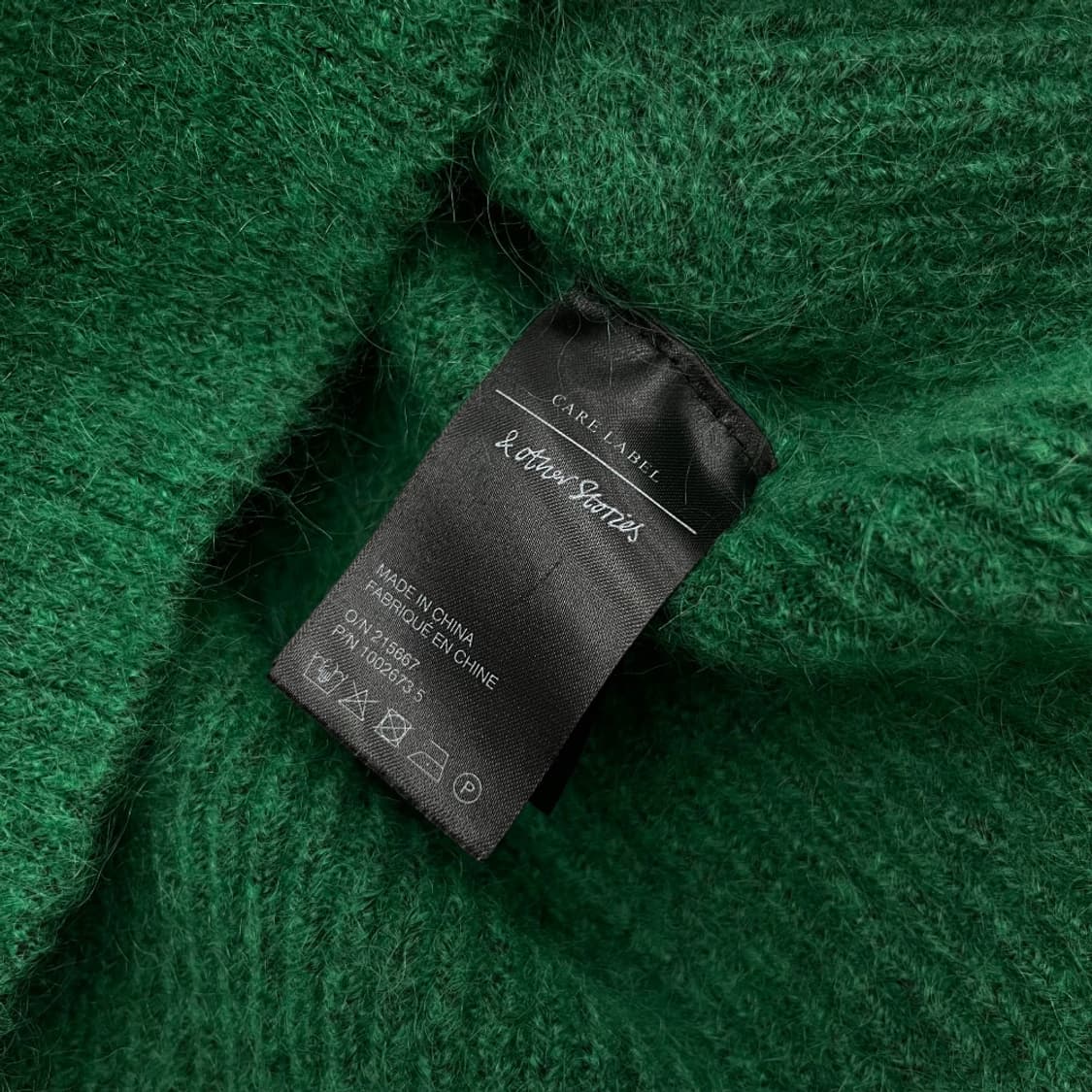 앤아더스토리즈 사과버튼 그린 가디건 상품이미지5