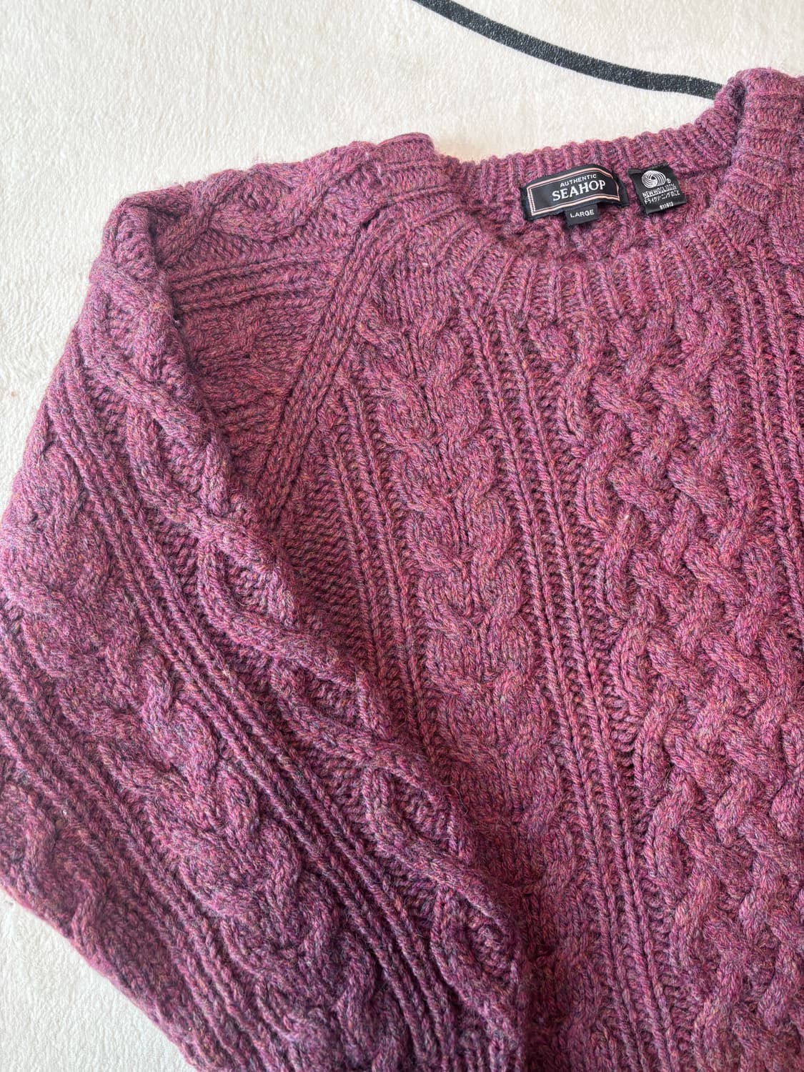 빈티지울100 니트 청키하고벌키한니트 상품이미지1