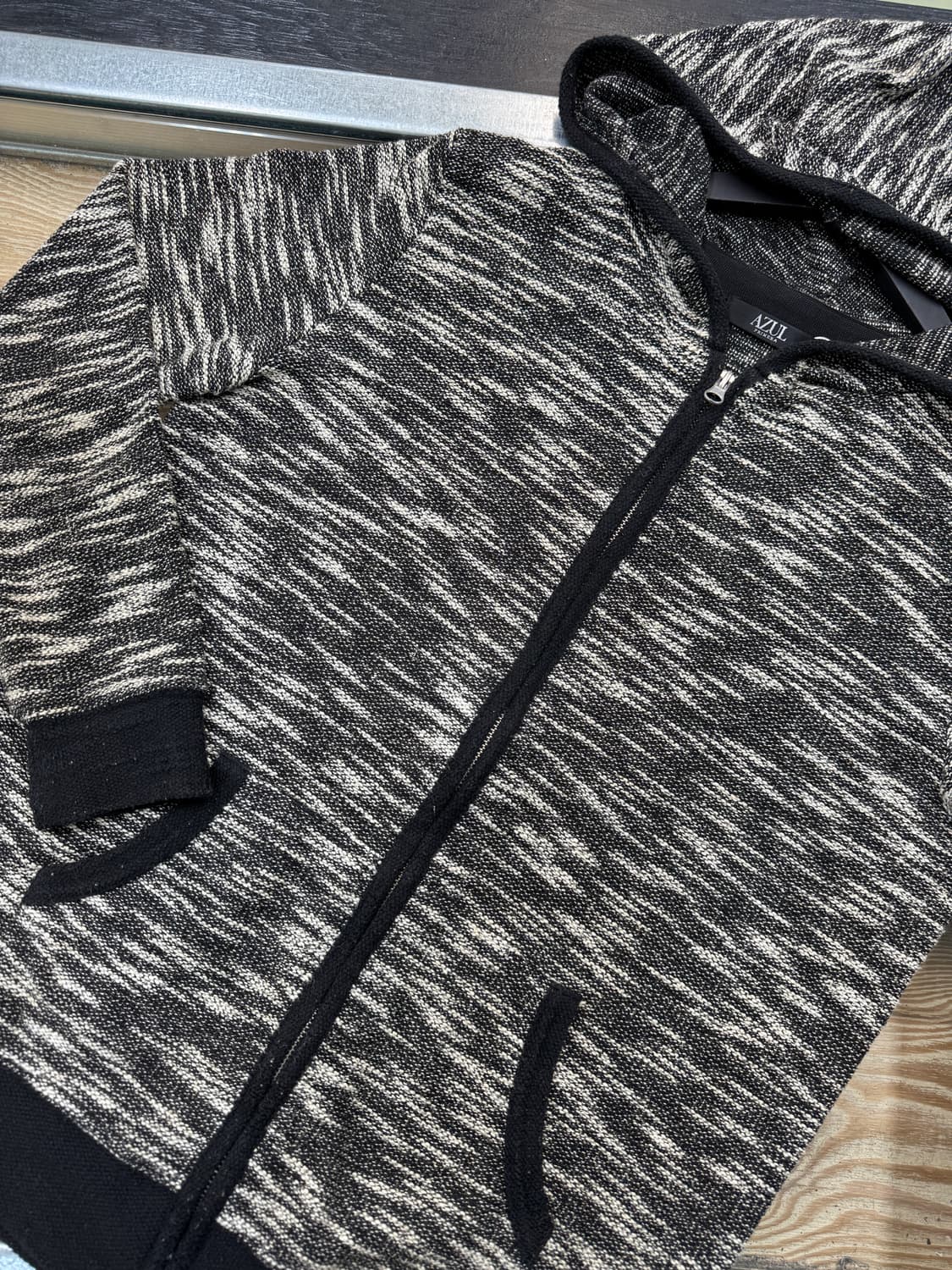 아즐 후디드 니트 집업 상품이미지4