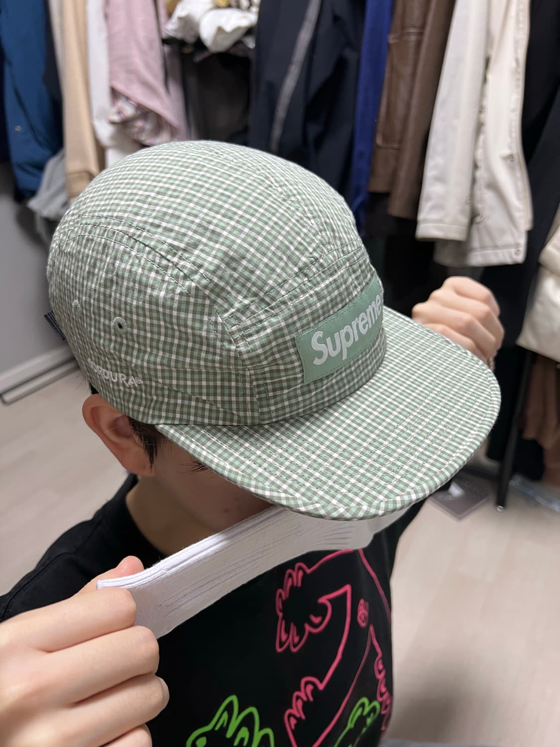 슈프림 Cordura Plaid Camp Cap 코듀라 플래드 캠프 캡  상품이미지3