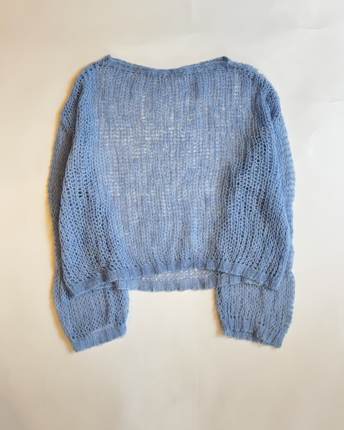 BLUE MOHAIR LOOSE KNIT SWEATER 상품이미지1