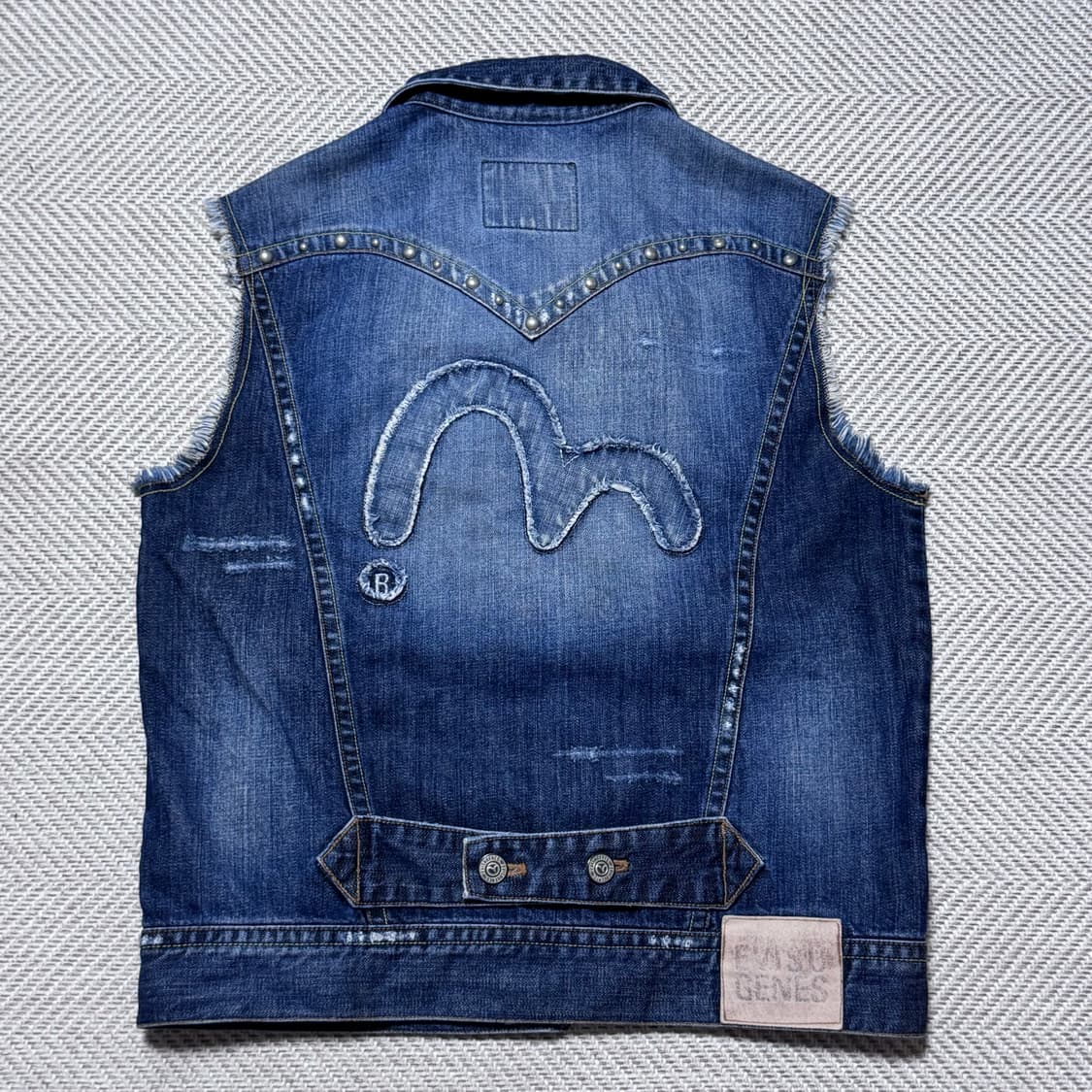 (L) Evisu 에비수 빈티지 웨스턴 데님 베스트 상품이미지1