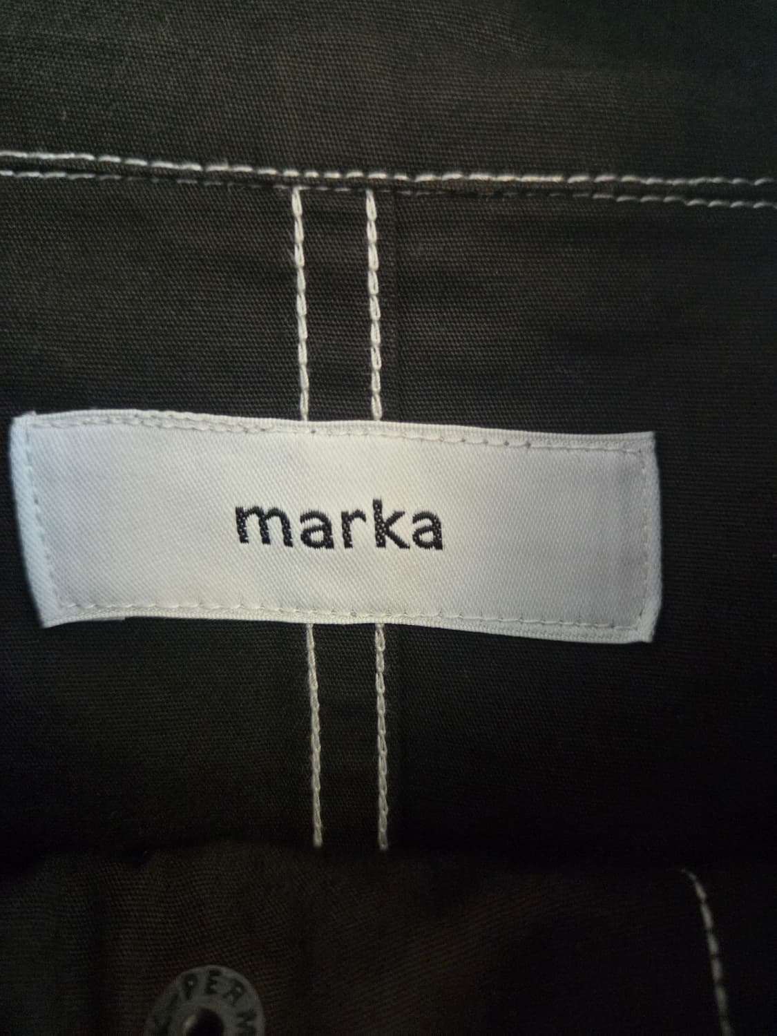 마카(marka) 숏 모즈 자켓 차콜 2 상품이미지4