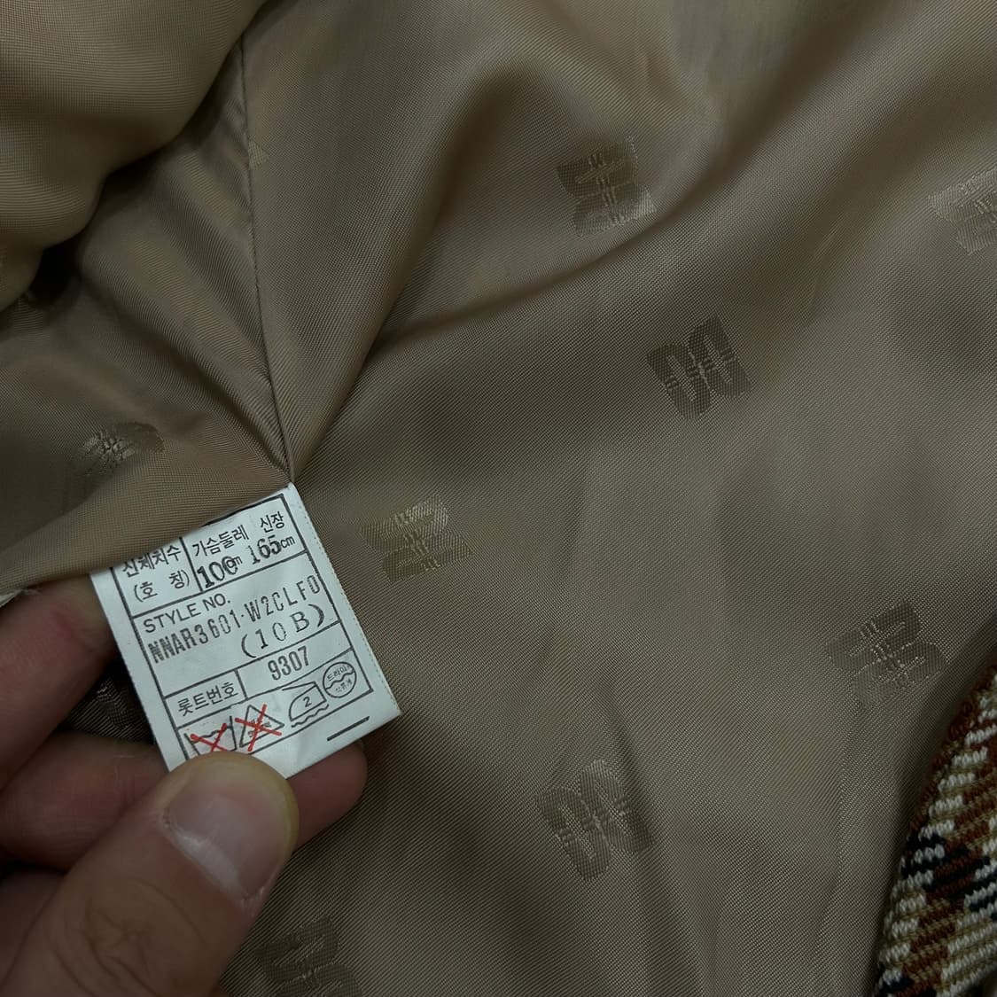 [여성L]닥스 체크 울 블레이저 상품이미지5