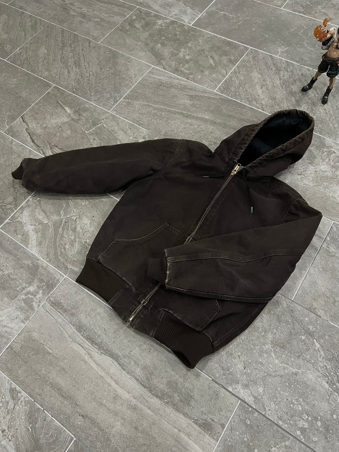 (S) 칼하트 덕 액티브 후드자켓 J130 DKB 다크브라운 상품이미지8