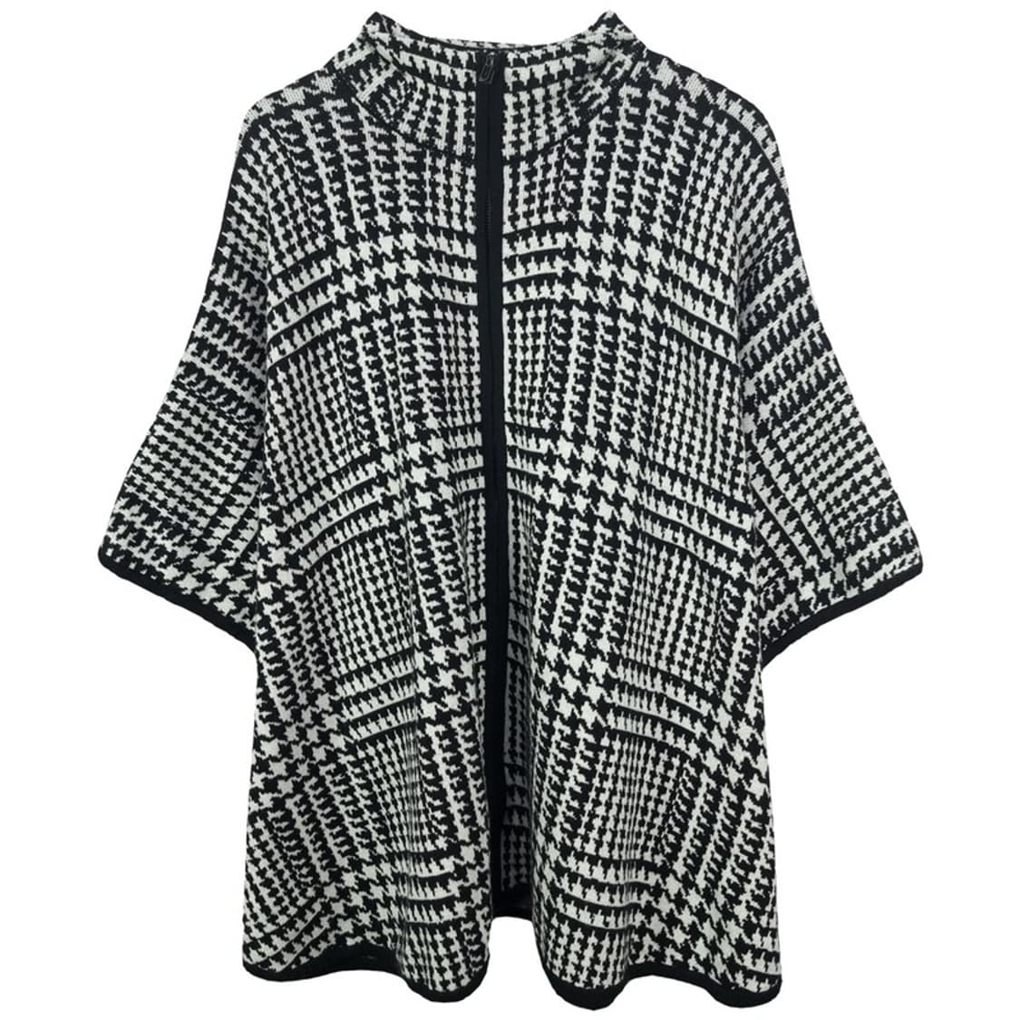 [존스 뉴욕] 하운드투스 체크 케이프 집업 가디건 M18737 상품이미지2