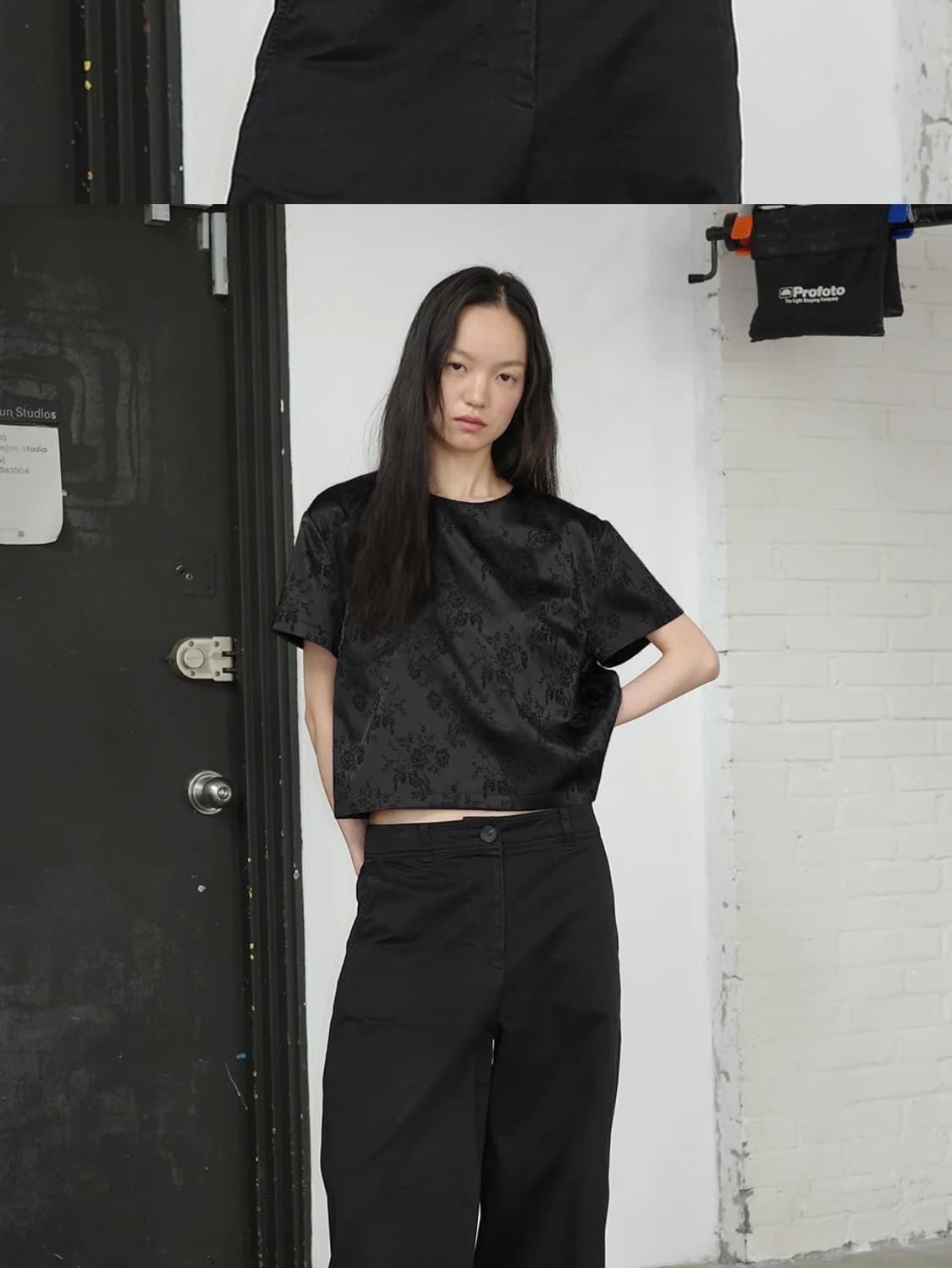 Hwi 자카드 티  상품이미지1