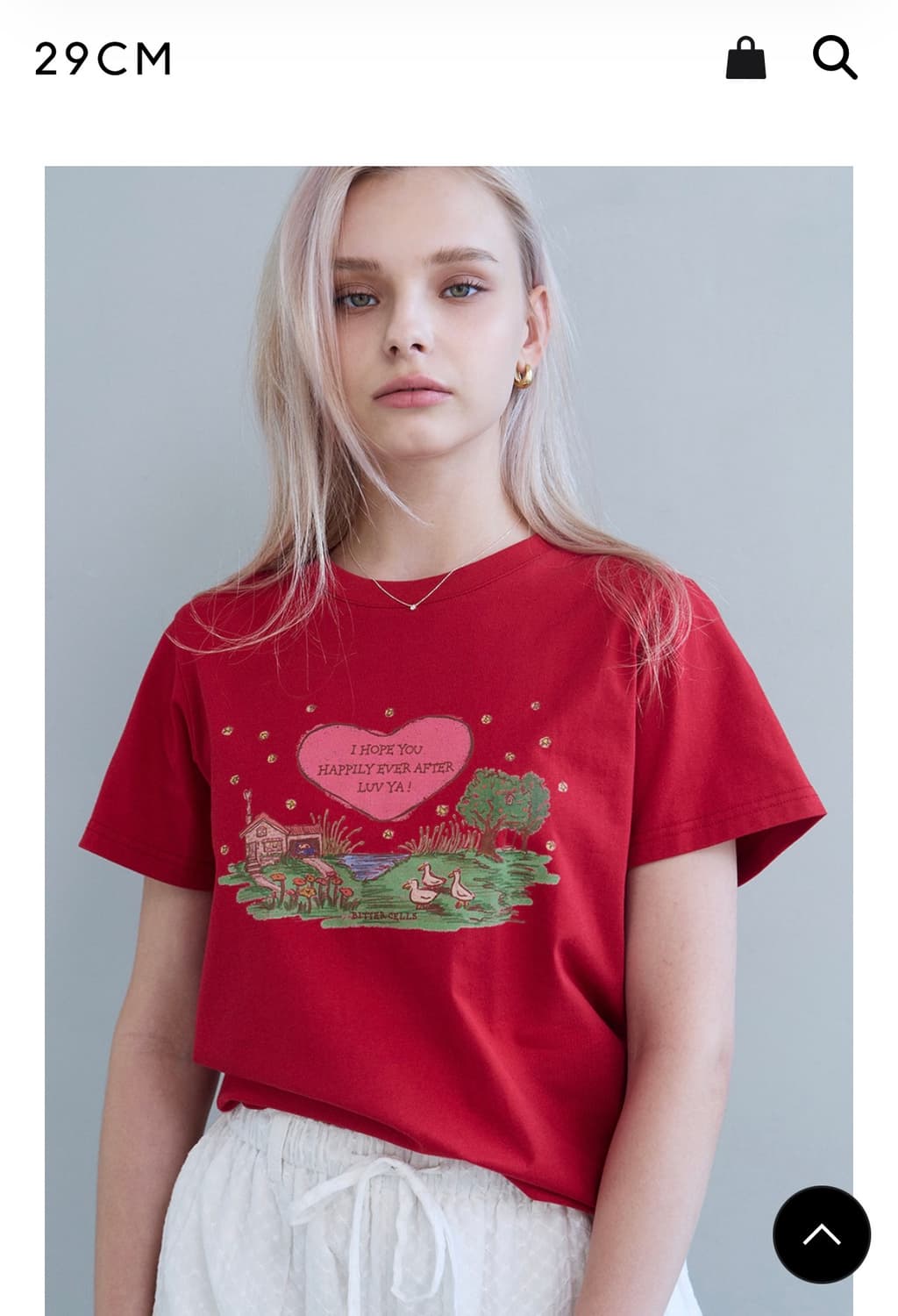 Serene Town Tee-Red 상품이미지4