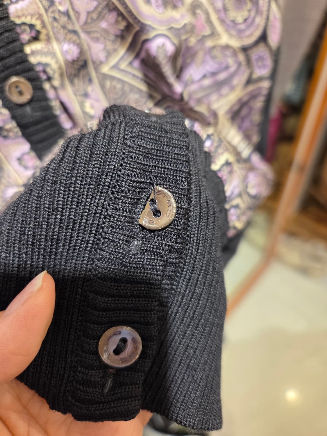 에뜨로 에트로 실크 가디건 상품이미지6