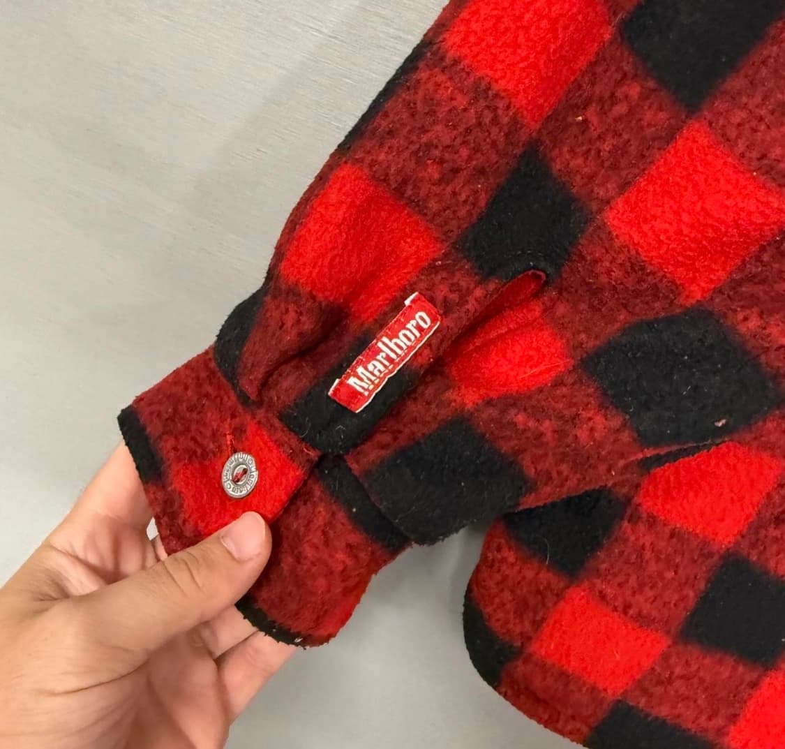 90’s 빈티지 Marlboro 리버서블 플리스 L 상품이미지2