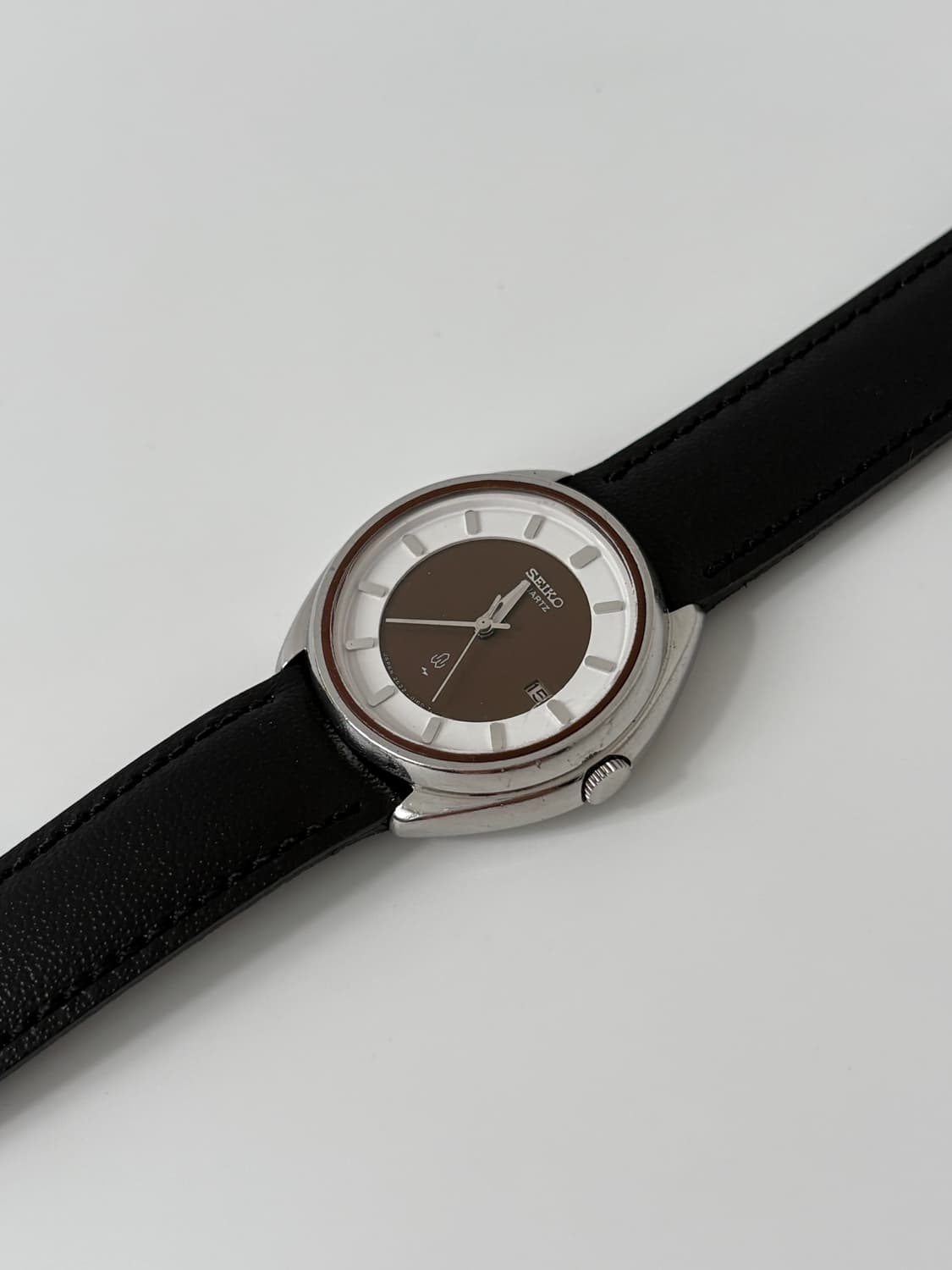 70s brown dial silver ladies quartz 상품이미지3