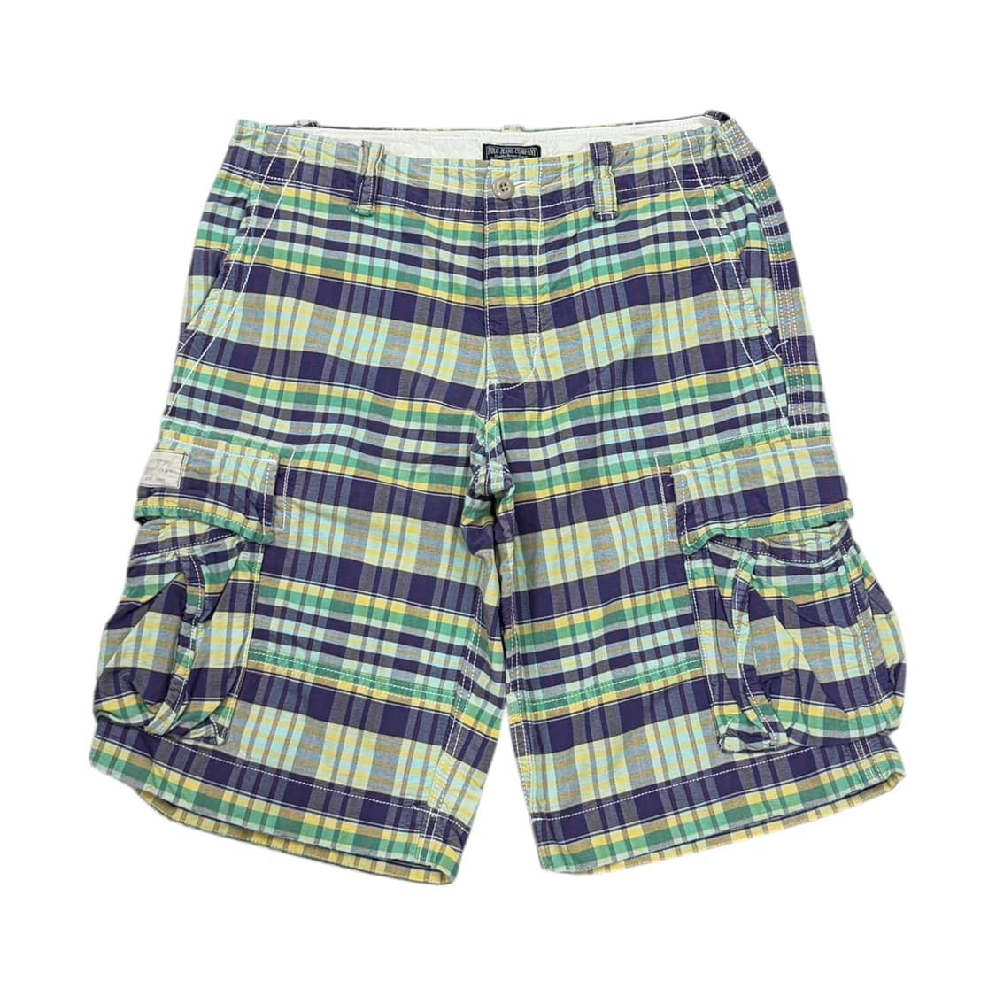 폴로 진스 컴퍼니 체크 포켓 카고 반바지 32 상품이미지1