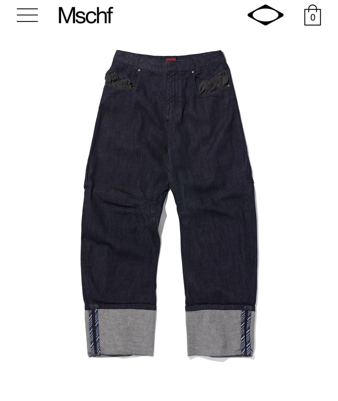 미스치프 LAZY DROP JEAN_INDIGO 상품이미지1