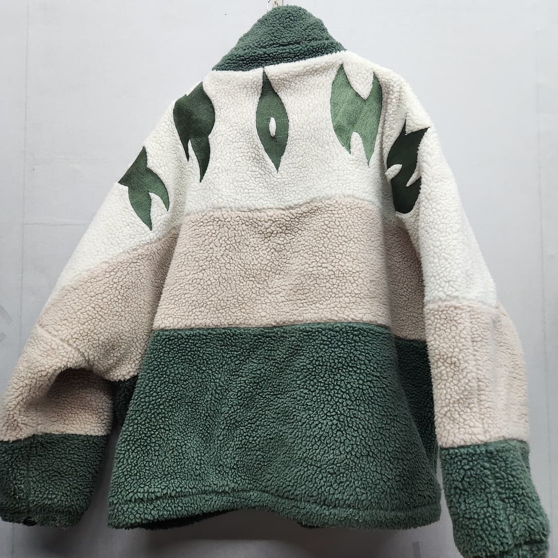 엑스톤즈 멀티컬러 컬러블럭 오버핏 후리스(안감퀄팅) 6XL 상품이미지3