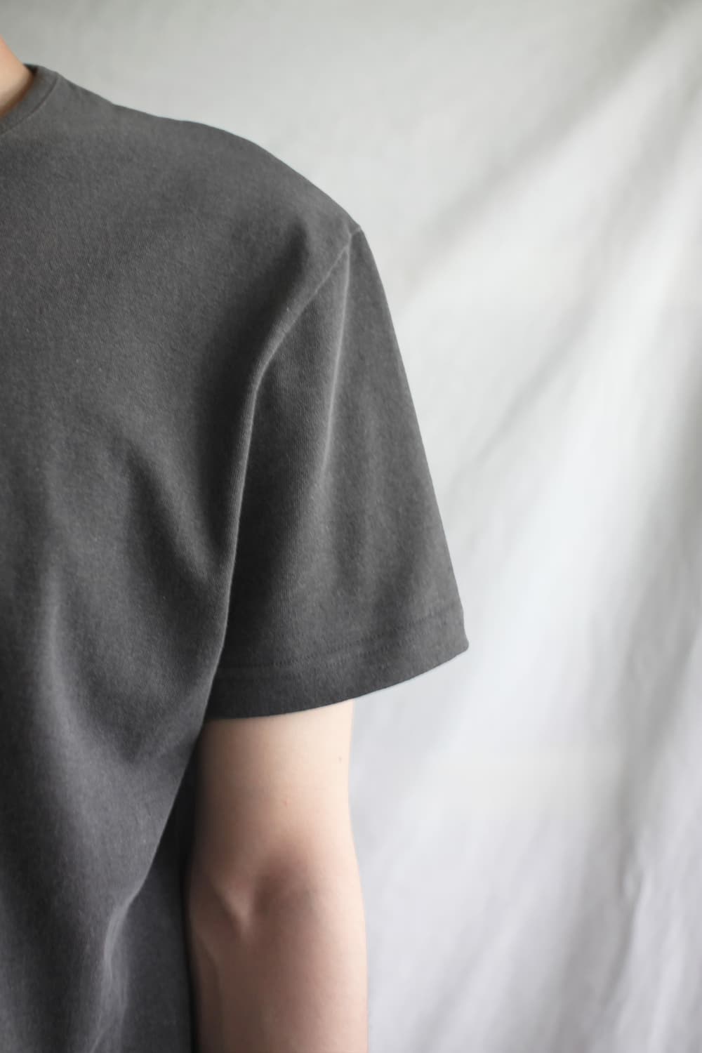 Size 1 )[Les] Brev t-shirt  (Charcoal) 상품이미지6