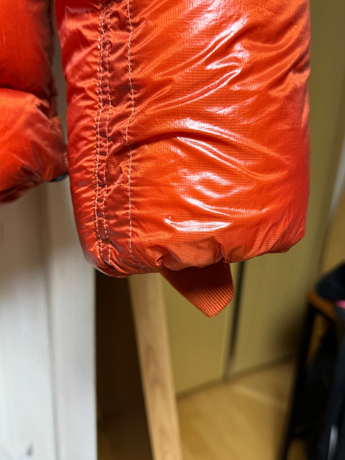 무신사 스탠다드 시티 레저 시어 립스탑 후디드 다운 숏 패딩 상품이미지3