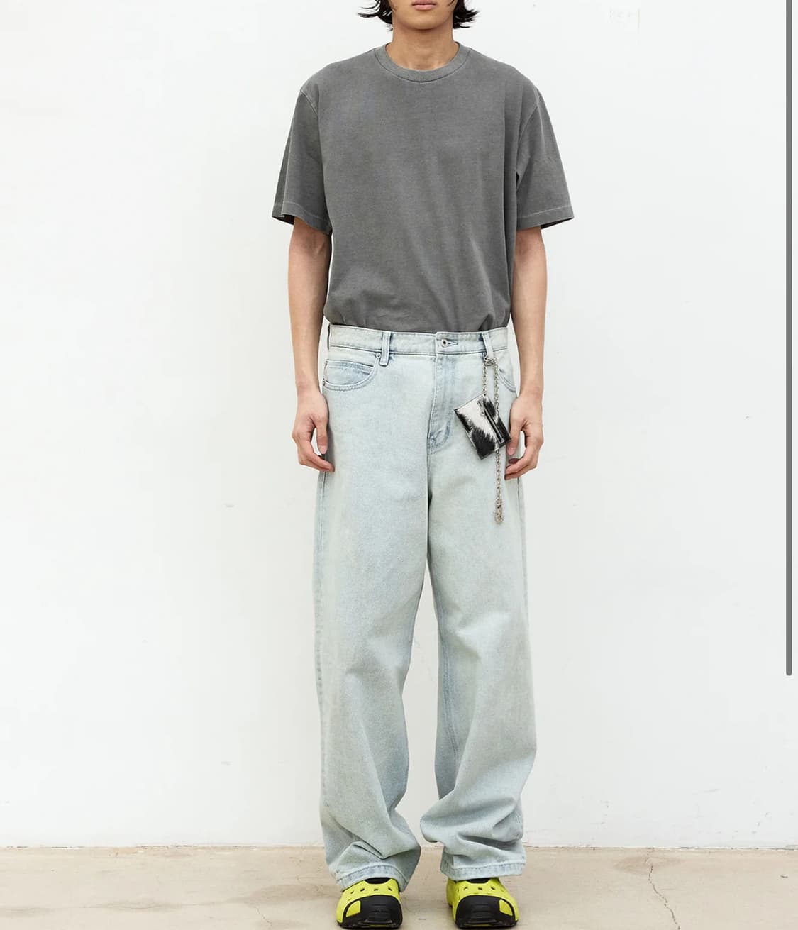 쿠어 피그먼트 워싱 반팔티 M 상품이미지3